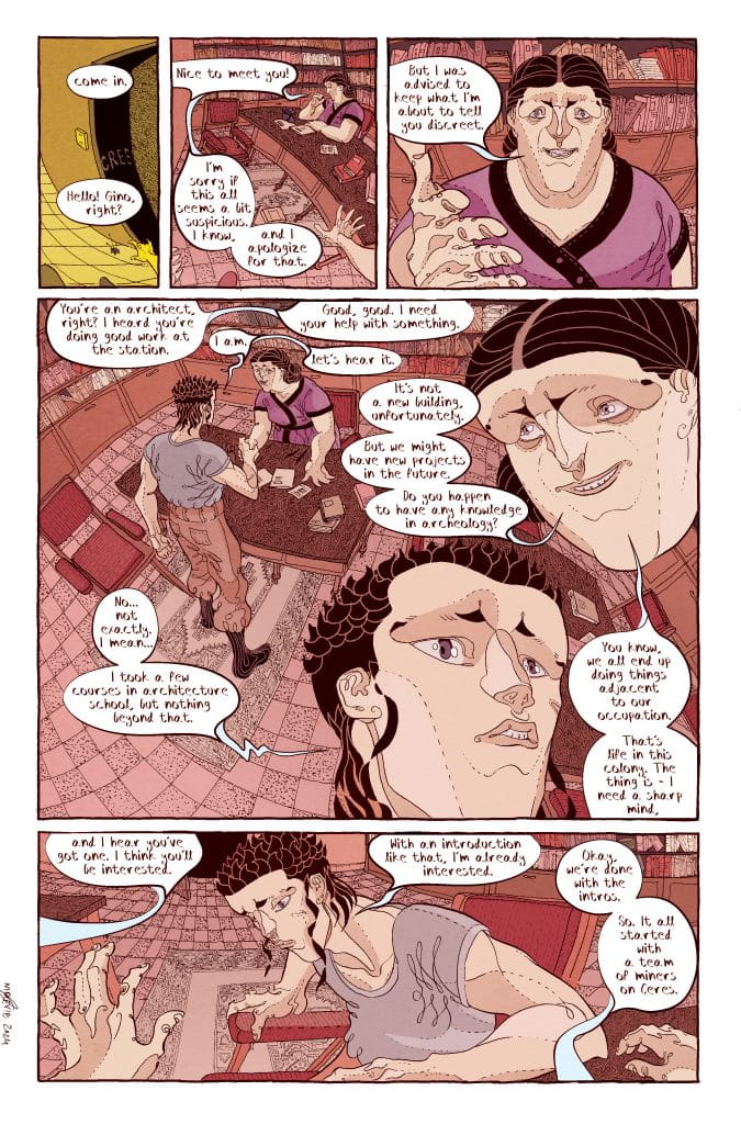 Comic page of Igor and man in confusion of who Dr. Frankenstein truly is.
